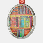 Bibliotheekboeken Metalen Ornament (Links)