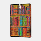 Bibliotheekboeken Metalen Ornament (Voorkant links)