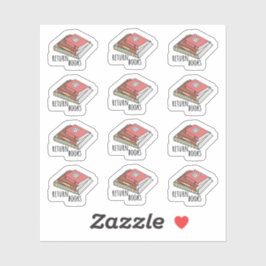 Bibliotheekboeken Retourherinnering Student Planne Sticker