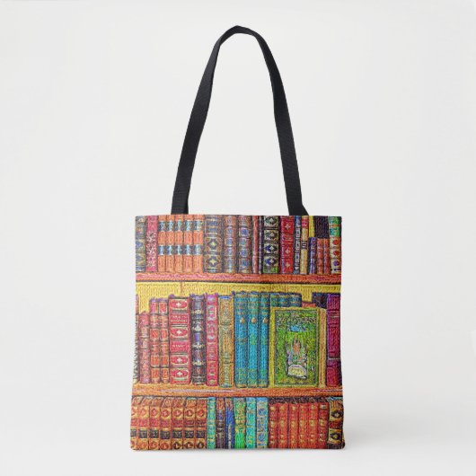 Bibliotheekboeken Tote Bag (Voorkant)