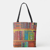 Bibliotheekboeken Tote Bag (Achterkant)