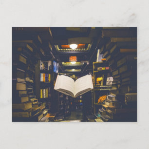 Bibliotheekboekhouders Boek openen Boek lezen Briefkaart