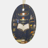 Bibliotheekboekhouders Boek openen Boek lezen Keramisch Ornament (Links)