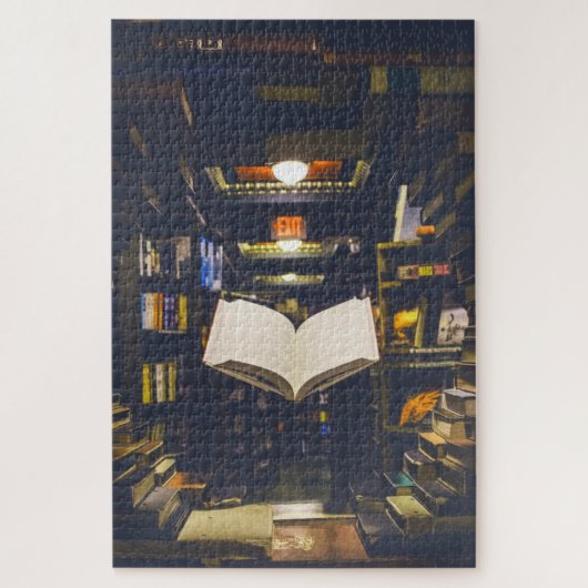 Bibliotheekboekhouders Boek openen Boek lezen Legpuzzel (Verticaal)
