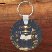 Bibliotheekboekhouders Boek openen Boek lezen Sleutelhanger (Voorkant)