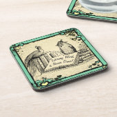 Bibliotheekcadeau. Librarian Assistant Gift. Onderzetter (Linkerzijde)