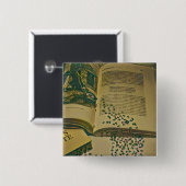 Bibliotheekcadeau Vierkante Button 5,1 Cm (Voorkant /achterkant)