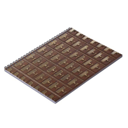 bibliotheekcatalogusbakens notitieboek (Linkerzijde)