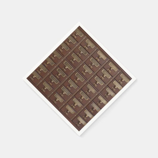  bibliotheekcatalogusbakens servet (Hoek)