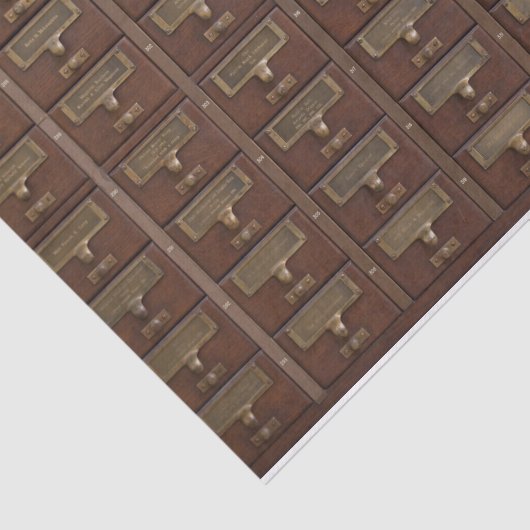  bibliotheekcatalogusbakens tissuepapier (Detail)