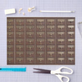  bibliotheekcatalogusbakens tissuepapier (Craft)