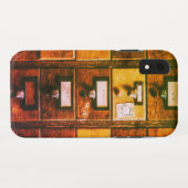 bibliotheekcataloguskast met bruin hout Case-Mate iPhone case (Achterkant (horizontaal))