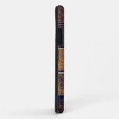  bibliotheekcataloguskast met bruin hout Case-Mate iPhone case (Achterkant/rechts)