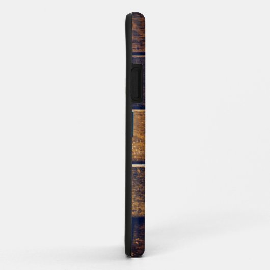  bibliotheekcataloguskast met bruin hout Case-Mate iPhone case (Achterkant/rechts)