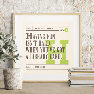 Bibliotheekcitaat van Marc Brown Poster