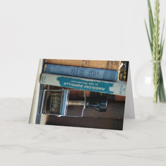 Bibliotheekdatumstempel Kaart (Voorkant)