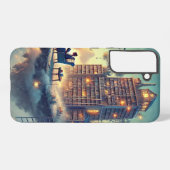 bibliotheekeiland samsung galaxy hoesje (Achterkant horizontaal)