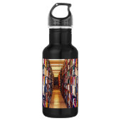 Bibliotheekflesje 18 oz waterfles  (Voorkant)