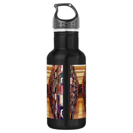 Bibliotheekflesje 18 oz waterfles  (Achterkant)