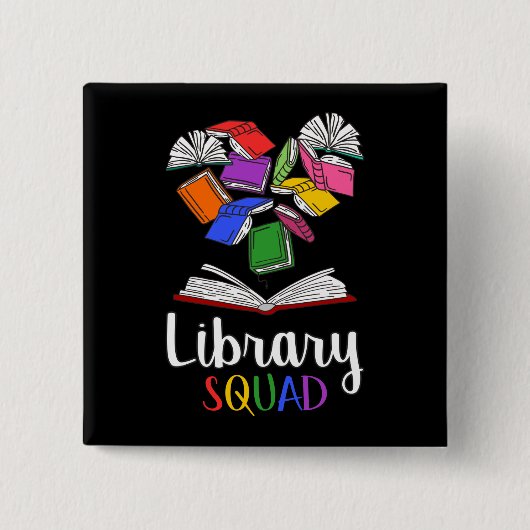 Bibliotheekforum I Vierkante Button 5,1 Cm (Voorkant)