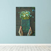 bibliotheekillustraties canvas afdruk (Insitu (Houten vloer))