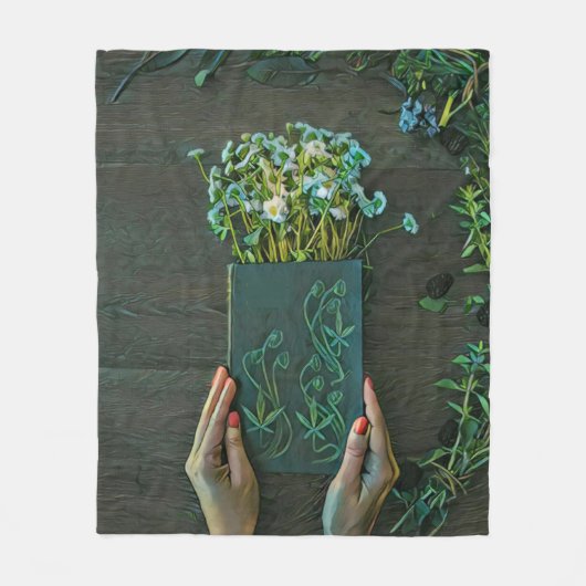  bibliotheekillustraties fleece deken (Voorkant)