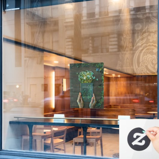 bibliotheekillustraties raamsticker (Cafe Raam)