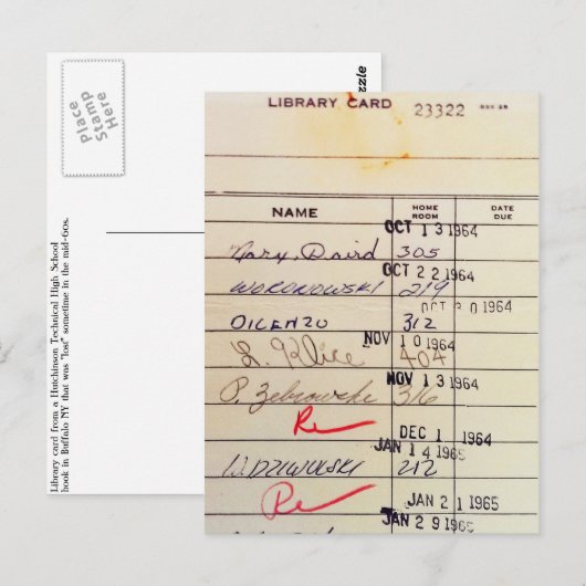 Bibliotheekkaart 23322 briefkaart (Voorkant / Achterkant)