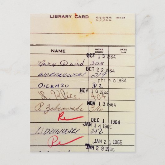 Bibliotheekkaart 23322 briefkaart (Voorkant)