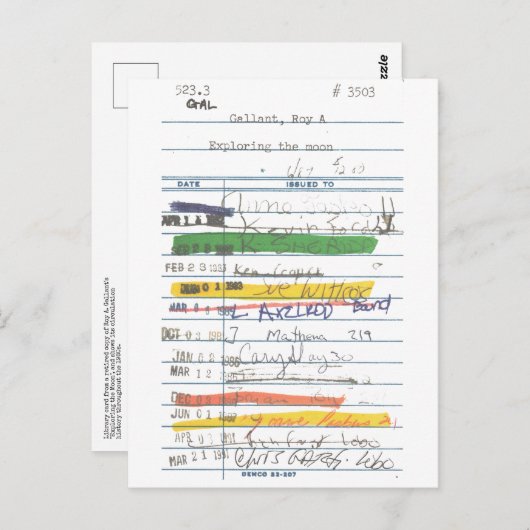 Bibliotheekkaart 3503 briefkaart (Voorkant / Achterkant)