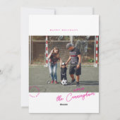 Bibliotheekkaart Jaaroverzicht Kerstkaart (Achterkant)