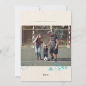 Bibliotheekkaart Jaaroverzicht Platte Kerstkaart (Achterkant)