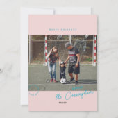 Bibliotheekkaart Jaaroverzicht Platte Kerstkaart (Achterkant)