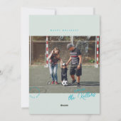 Bibliotheekkaart Jaaroverzicht Platte Kerstkaart (Achterkant)