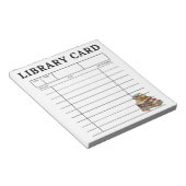 Bibliotheekkaart Oude Boeken Notitieblok (Schuin)
