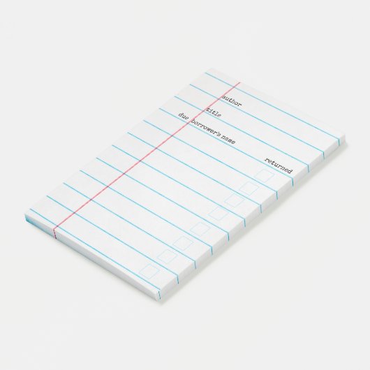 Bibliotheekkaart Post-it Post-it® Notes (Schuin)