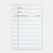 Bibliotheekkaart Post-it Post-it® Notes (Voorkant)