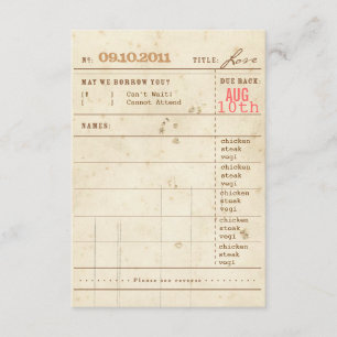 Bibliotheekkaart RSVP