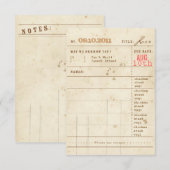 Bibliotheekkaart RSVP Kaartje (Voorkant / Achterkant)