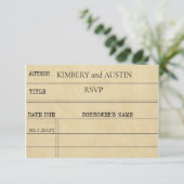 Bibliotheekkaart | RSVP-reactiekaart RSVP Kaartje (Staand voorkant)