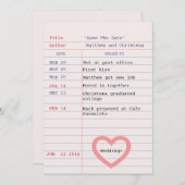 Bibliotheekkaart save the date (Voorkant / Achterkant)