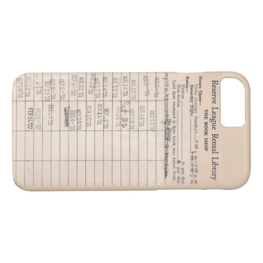 bibliotheekkaartbehuizing Case-Mate iPhone case (Achterkant (Horizontaal))