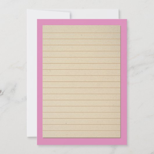 Bibliotheekkaartengradatie Roze boek uitnodigen Kaart (Achterkant)