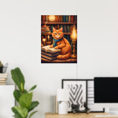 bibliotheekkat #13 poster (Thuiskantoor)