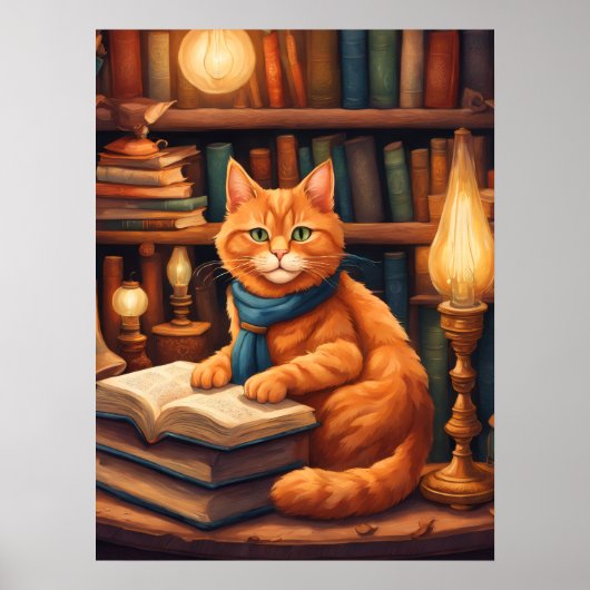 bibliotheekkat #13 poster (Voorkant)
