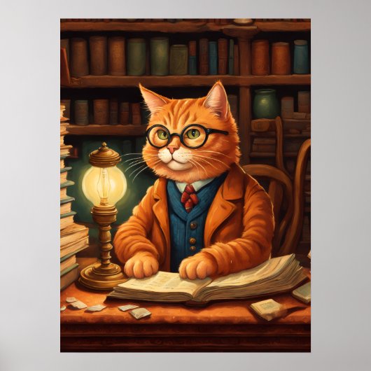 bibliotheekkat #15 poster (Voorkant)