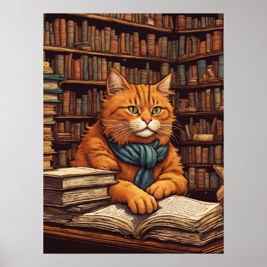 bibliotheekkat #17 poster (Voorkant)