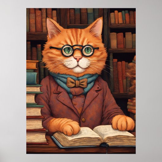 bibliotheekkat #19 poster (Voorkant)