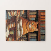 bibliotheekkat #1 puzzel (Horizontaal)
