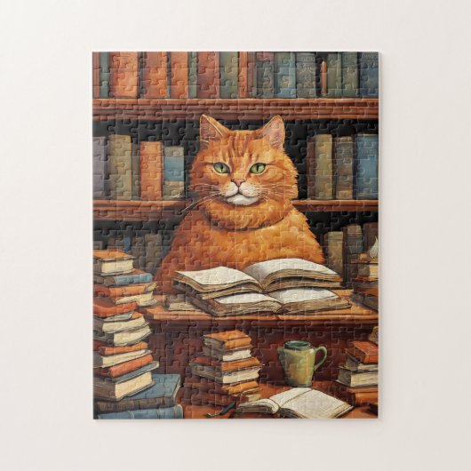 bibliotheekkat #1 puzzel (Verticaal)